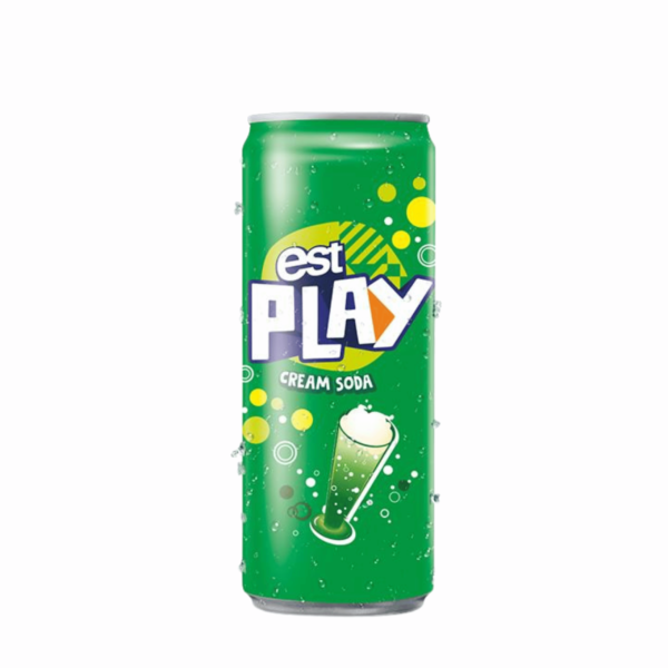 Aa44e5848e7094353a88139ff91c9b385u.png EST PLAY Exclusive 325ml Cream Soda & Fruit Flavored Carbonated Drink Ready to Drink 12 Months Shelf Life Thailand Sale