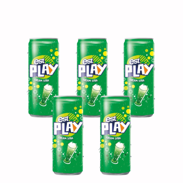 Ad9fc5d0ef5494e3aa3d314e0e09d1b37m.png EST PLAY Exclusive 325ml Cream Soda & Fruit Flavored Carbonated Drink Ready to Drink 12 Months Shelf Life Thailand Sale