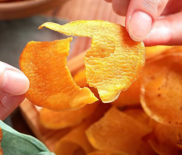 H127c801b262e4bbc91aa2e31bfdf23e3c.jpg Healthy Crunch 100% Sweet Potato Vacuum-Fried Chips-Premium Fruit & Vegetable Snacks in Bag