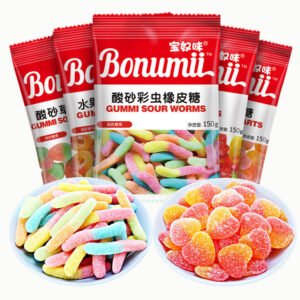 H2ceb81b80b2647e8b5ad6ddf0ddd1f1b1.jpg Bonumi Hard Candy 150g Fruity Flavor Multi-Colored Ball Shape Candy Confectionery Manufacturers