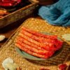 Famous Chinese Halal Latiao Snacks Spicy Gluten Vegetarian Meat Strips Fried and Packaged in a Bag