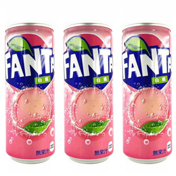 Hb98d74333d9e4b0ea2af1b20bf7a860am.jpg White Peach Flavor Soft Drink Japan Fenta 250ML Carbonated Soda Water Aerated Water Sparkling Water Soft Drinks
