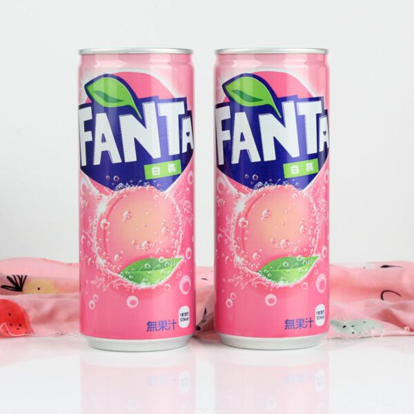 Hc38beb548506471bab0fb85d05c940c2U.jpg White Peach Flavor Soft Drink Japan Fenta 250ML Carbonated Soda Water Aerated Water Sparkling Water Soft Drinks