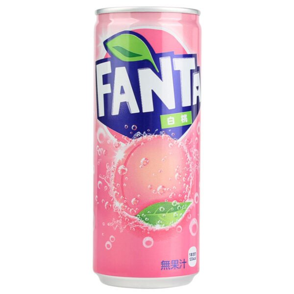 Hd7aa8e0b43144935a5f0341bce601f4b0.jpg White Peach Flavor Soft Drink Japan Fenta 250ML Carbonated Soda Water Aerated Water Sparkling Water Soft Drinks