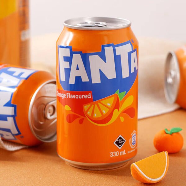 Hee56fdc3f1eb4d95b5c35760a2e12878E.jpg AFanta 330ml Carbonated Energy Drink Orange Fruity Flavor Citric Acid 24 Cans Portable Can Box
