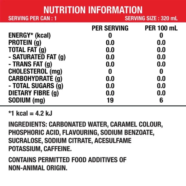 Coca-Cola Zero Sugar 320ml x 12 Cans