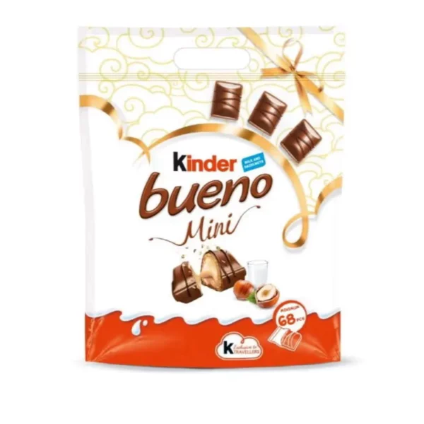 Kinder Bueno Minis Milk Chocolate with Hazelnut Filling 68 Pieces